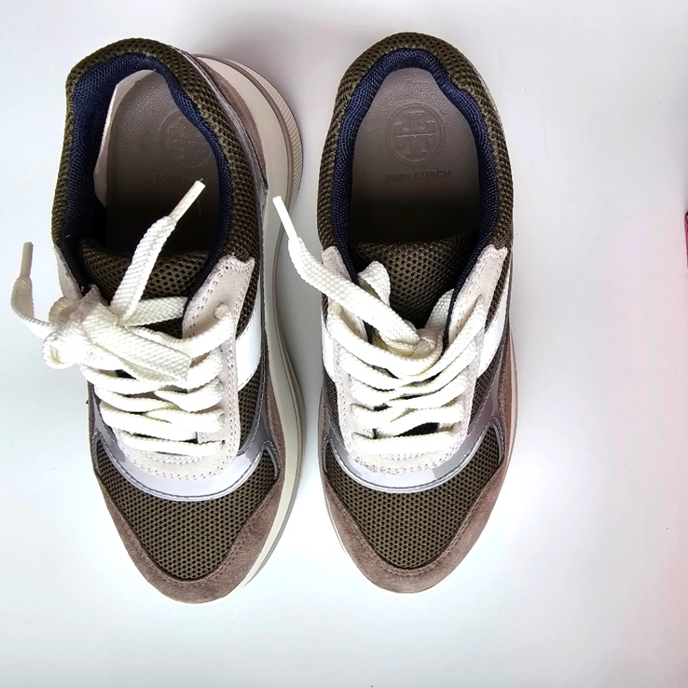 Tory Burch Gemini Platform Sneakers 5.5 w/Box - Picture 3 of 10